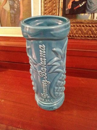 Tommy Bahama Rum Blue Tiki Mug 14 Oz Cup Pineapple Hawaiian