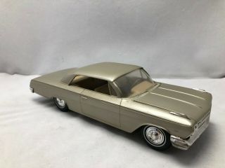 Vintage Dealer Promo 1962 Chevrolet Impala 2 Door Hardtop Silver Beige
