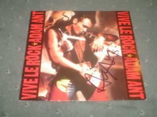 Adam Ant - Utra Rare Autographed Vive Le Rock - Vinyl Album - And The Ants - Punk/photo