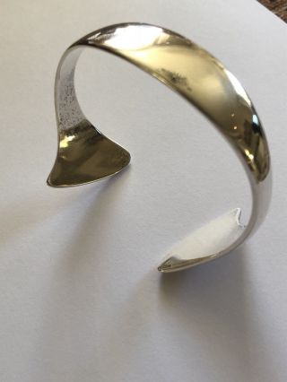 Vintage Hans Hansen Denmark 925s Sterling Silver Modernist Bracelet 2018