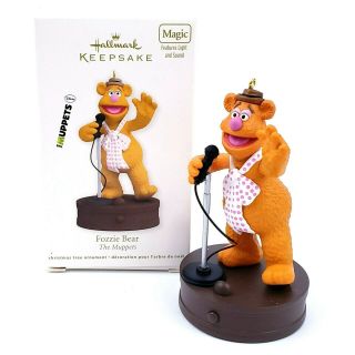 Hallmark Fozzie Bear The Muppets Magic Light & Sound 2012 Christmas Ornament