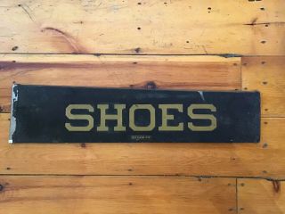 Antique Smaltz Paint Shoe Trade Sign Wooden
