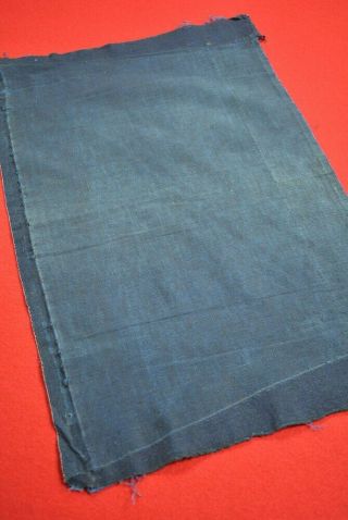 CE25/50 Vintage Japanese Fabric Cotton Antique Boro Patch Indigo Blue 21.  3 