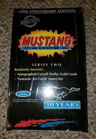 Mustang & Shelby Collector Cards - Box Of 36 Packs - 30th Anniversary Edition