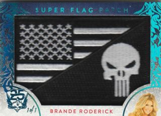 2019 Benchwarmer 25 Years 2nd Series Brande Roderick Flag Patch /1 1/1