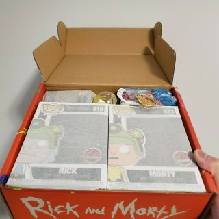 Blips And Chitz Complete Box Eb Games/gamestop Exclusive Rick Morty Funko Pop