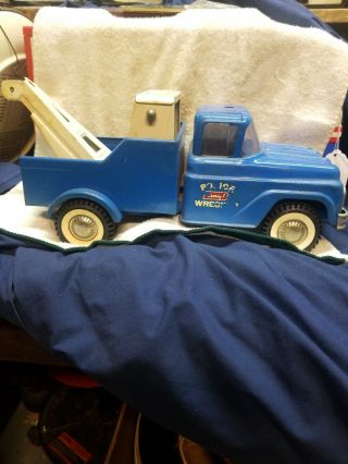 Early Buddy L Toys Ford Cab Police Wrecker Tow Truck 60 