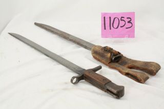 Wwii Japanese Type 30 Bayonet Made By Tokyo Hourglass With Late War Frog