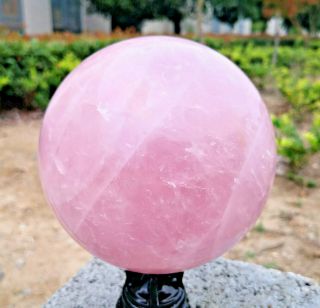6.  6lb Natural Pink Rose Crystal Ball Is More Suitable For The Ball Body Fdl155