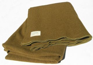 Outstanding Orig Pre - Wwii M - 1934 Us Army Brown Wool Blanket Dated 1940 Exc,