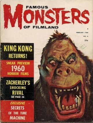 Famous Monsters Of Filmland 6,  1960 King Kong Horror Issue