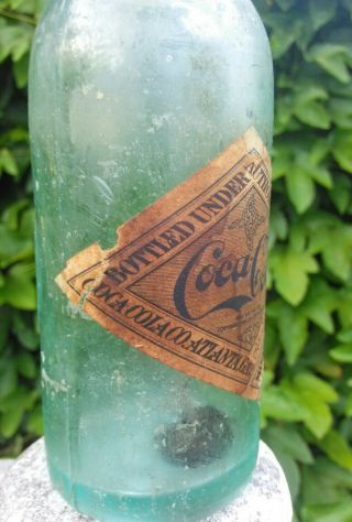 1907 Extremely Rare Dunnellon fla bottle Coca Cola Hutchinson Bottle Coke 3