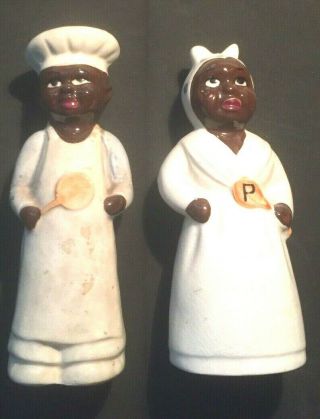 Black Americana - Mammy&chef - Salt&pepper - Very Tall - Ceramic