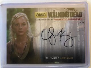 Emily Kinney As Beth Greene The Walking Dead Season 4 Part 1 Auto Ek2