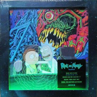 The Rick And Morty Soundtrack 2 X Lp - Vinyl Album Record Box Set,  Patch Poster