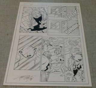 Art For Freak Force 16 Page 10 Signed By Artist