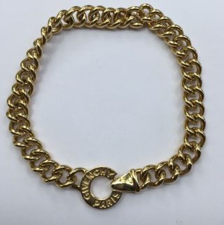 Vintage Givenchy Gold Chunky Chain Necklace Heavy 16” Logo Clasp