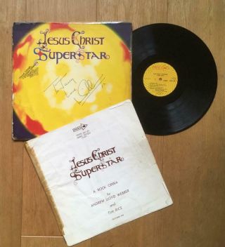 Jesus Christ Superstar Vinyl Lp Mkps 2011 Signed By Ian Gillan Deep Purple Best