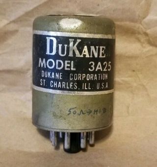 Vintage Dukane 3a25 Mic Input Transformers Tube (a8)