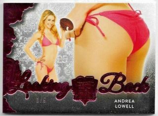 2019 Benchwarmer 25 Years Second Series Andrea Lowell Looking Back Butt Card /5