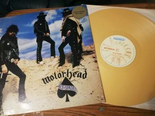 Motorhead - Ace Of Spades - 1980 Uk Gold Vinyl Lp - Bronze Bron 531 - Lemmy