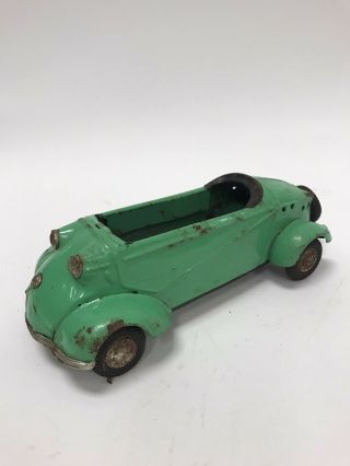 Vintage Bandai Japan Tin Litho Green Messerschmitt 4 Wheel Car Parts