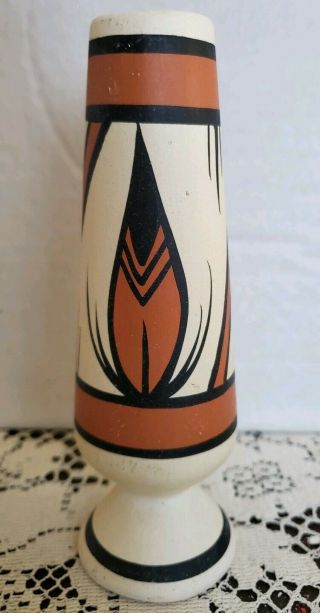 Vintage Native American Indian Pottery Southwest Vase Signed Krum
