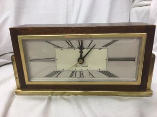 Mid Century Art Deco Seth Thomas Clock Desk Shelf Mantel Baxter E - 029