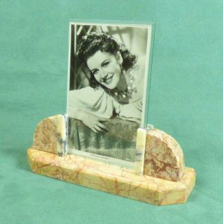 Art Deco,  French Marble Photo Frame,  Vintage C.  1930 