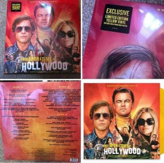 Once Upon A Time In Hollywood Soundtrack Yellow Vinyl Rare Limited Edition