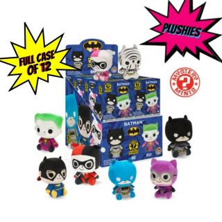 Batman Mystery Minis Plushies Full Case Of 12 Blind Boxes Funko