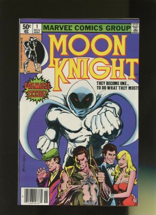 Moon Knight 1 Vf/nm 9.  0 (newsstand) 1 Book Marvel,  Origin & 1st Appearance,  1980