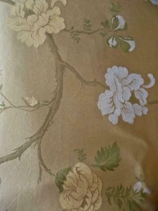 Sferra Queen Duvet Cover 2 King Pillowcases Egyptian Cotton Asian Peony Tree Ptn
