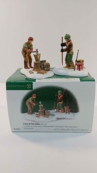 Dept 56 England Village A Day At The Cabin 56.  56642 Retired