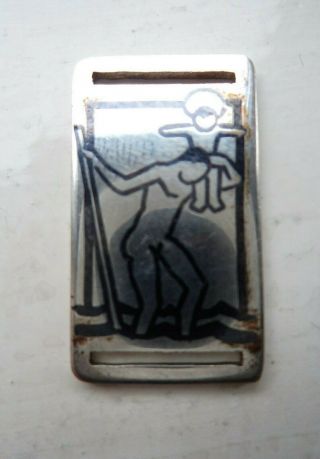 ARTS & CRAFTS HENRY GEORGE MURPHY c1930 SOLID SILVER PLAQUE / PENDANT /BOOK MARK 3