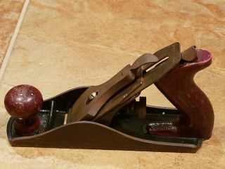 Vintage Defiance By Stanley No 4 Wood Plane Solid And With Good Paint
