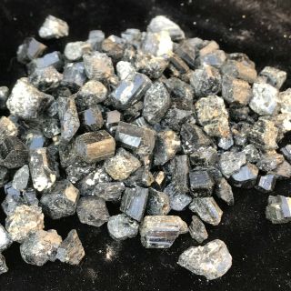 500g Natural Black Tourmaline Mineral Quartz Crystal Gravel Tumbled Stone Reiki