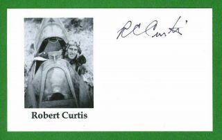 Robert Curtis Deceased Wwii Fighter Pilot Ace - 14v Signed 3x5 Index Card E19679