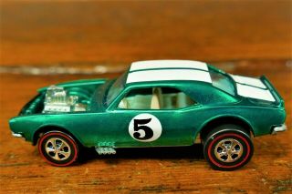1969 Hot Wheels Redlines Green Heavy Chevy Made In Hong Kong