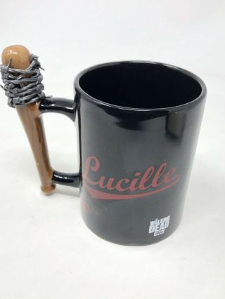 Amc Authentic The Walking Dead Negan Lucille Bat Coffee Black Red Mug 15oz