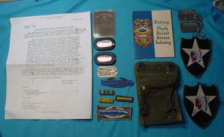 Wwii Us Army Named 2nd Division Combat Soldiers Grouping