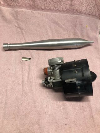 Vintage Os Max V91 V 91 Ducted Fan R/c Model Airplane Engine With Tune Pipe