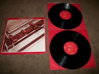 The Beatles 1962 - 1966 Gatefold Vinyl 2x Lp 1976 Capitol Skbo - 3403 (ex,  /vg, )