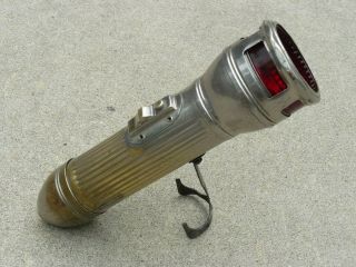 Vintage Phillips 66 Redhead Motorist Flashlight Patent 1921