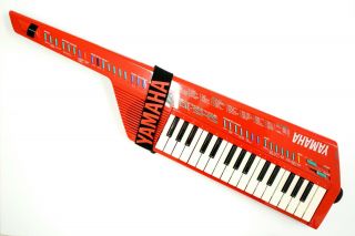Vintage 1987 Yamaha Shs - 10r Red Keytar Fm Digital Keyboard | &