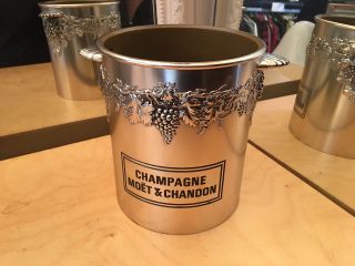 Rare French Vintage Plastic Champagne Wine Ice Bucket Cooler Moet & Chandon