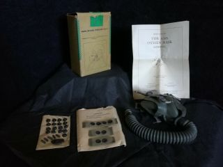 Ultra Rare Ww 2 Us Army Air Forces Pilot A - 10a Small Oxygen Mask 1943