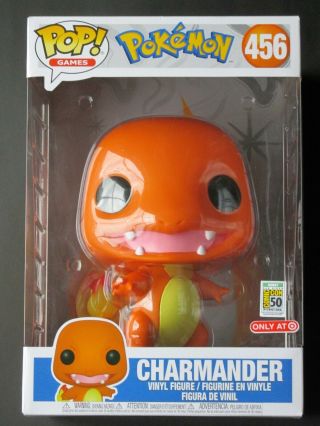 Funko Pop Pokemon Charmander 10 " Figure Sdcc 456 San Diego Comic Con