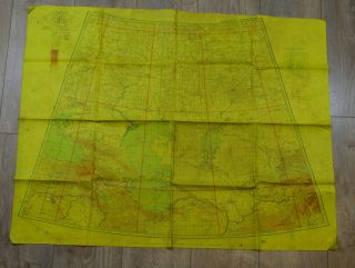 German Wwii Luftwaffe Flight Navigation Map Very Rare Double - Sided 1941