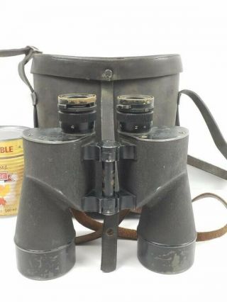 Vintage Sard Square D 7 X 50 Mark 21 Us Navy Wwii Era Binoculars W/case Ww2